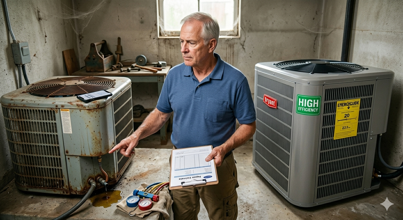 AC Repair vs Replacement Cost: Which Saves More Money?